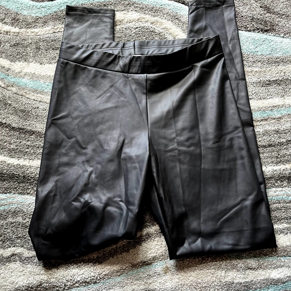 Tasha Polizzi Faux Leather Leggings - M
